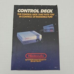 Control Deck NES Console MANUAL ONLY Authentic Original